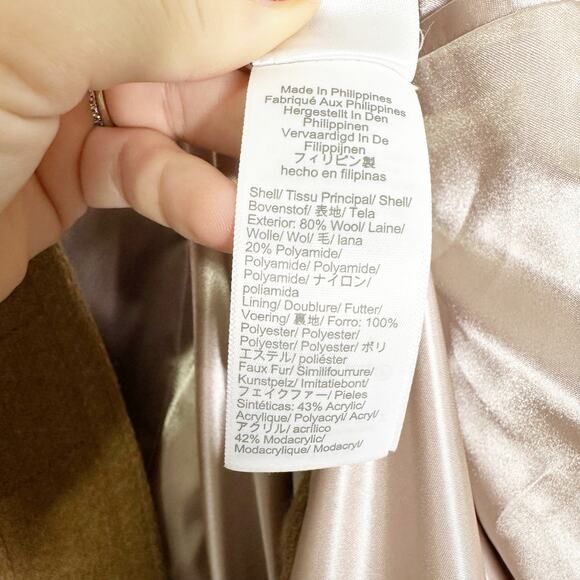 J Crew Nello Gori Stadium Cloth Wool Chateau Parka Brown 18 - Picture 7 of 9